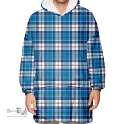 Scottish Roberton Clan Tartan Oversized Blanket Hoodie - Classic Scottish Plaid Tartan Plaid
