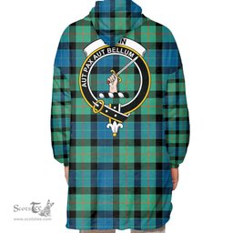 Scottish Gunn Ancient Clan Tartan Oversized Blanket Hoodie - Crest Scottish Plaid Tartan Plaid