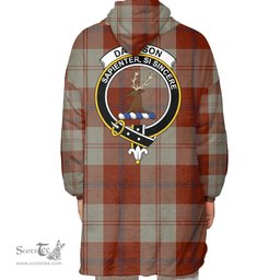 Scottish Davidson Dress Dancers Clan Tartan Oversized Blanket Hoodie - Crest Scottish Plaid Tartan Plaid
