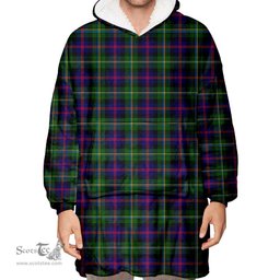 Scottish Malcolm Modern Clan Tartan Oversized Blanket Hoodie - Classic Scottish Plaid Tartan Plaid
