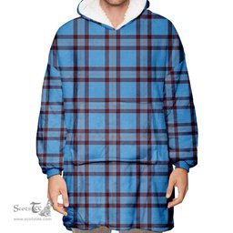 Scottish Elliot Ancient Clan Tartan Oversized Blanket Hoodie - Classic Scottish Plaid Tartan Plaid