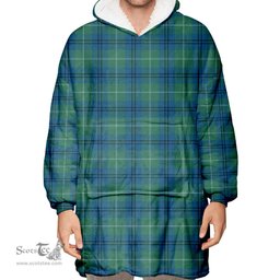 Scottish Oliphant Ancient Clan Tartan Oversized Blanket Hoodie - Classic Scottish Plaid Tartan Plaid