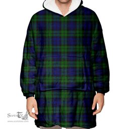 Scottish Campbell Modern Clan Tartan Oversized Blanket Hoodie - Classic Scottish Plaid Tartan Plaid