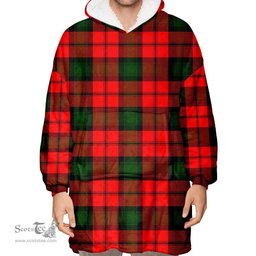 Scottish Kerr Modern Clan Tartan Oversized Blanket Hoodie - Classic Scottish Plaid Tartan Plaid
