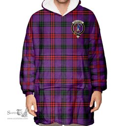 Scottish Montgomery Modern Clan Tartan Oversized Blanket Hoodie - Crest Scottish Plaid Tartan Plaid
