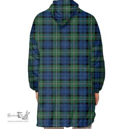 Scottish Forbes Ancient Clan Tartan Oversized Blanket Hoodie - Classic Scottish Plaid Tartan Plaid