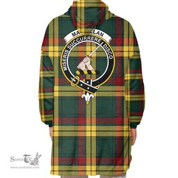 Scottish MacMillan Old Modern Clan Tartan Oversized Blanket Hoodie - Crest Scottish Plaid Tartan Plaid