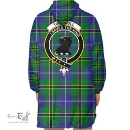 Scottish Turnbull Hunting Clan Tartan Oversized Blanket Hoodie - Crest Scottish Plaid Tartan Plaid