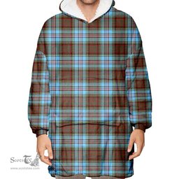 Scottish Anderson Ancient Clan Tartan Oversized Blanket Hoodie - Classic Scottish Plaid Tartan Plaid