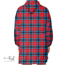 Scottish MacTavish Modern Clan Tartan Oversized Blanket Hoodie - Classic Scottish Plaid Tartan Plaid