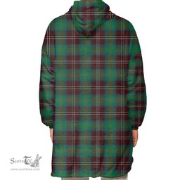 Scottish Chisholm Hunting Ancient Clan Tartan Oversized Blanket Hoodie - Classic Scottish Plaid Tartan Plaid