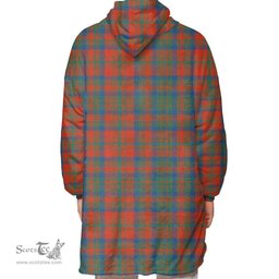 Scottish Matheson Ancient Clan Tartan Oversized Blanket Hoodie - Classic Scottish Plaid Tartan Plaid