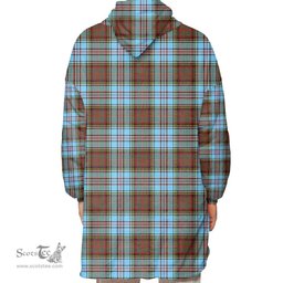 Scottish Anderson Ancient Clan Tartan Oversized Blanket Hoodie - Classic Scottish Plaid Tartan Plaid