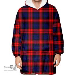 Scottish MacLachlan Modern Clan Tartan Oversized Blanket Hoodie - Classic Scottish Plaid Tartan Plaid