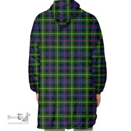 Scottish Farquharson Modern Clan Tartan Oversized Blanket Hoodie - Classic Scottish Plaid Tartan Plaid