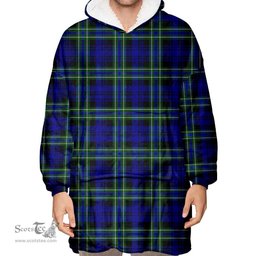 Scottish Arbuthnot Modern Clan Tartan Oversized Blanket Hoodie - Classic Scottish Plaid Tartan Plaid