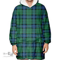 Scottish Armstrong Ancient Clan Tartan Oversized Blanket Hoodie - Classic Scottish Plaid Tartan Plaid
