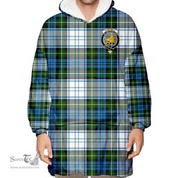Scottish Campbell Dress Ancient Clan Tartan Oversized Blanket Hoodie - Crest Scottish Plaid Tartan Plaid