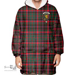 Scottish Cumming Hunting Modern Clan Tartan Oversized Blanket Hoodie - Crest Scottish Plaid Tartan Plaid