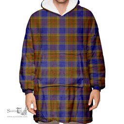 Scottish Balfour Modern Clan Tartan Oversized Blanket Hoodie - Classic Scottish Plaid Tartan Plaid