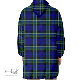 Scottish Arbuthnot Modern Clan Tartan Oversized Blanket Hoodie - Classic Scottish Plaid Tartan Plaid