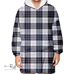 Scottish MacRae Dress Modern Clan Tartan Oversized Blanket Hoodie - Classic Scottish Plaid Tartan Plaid