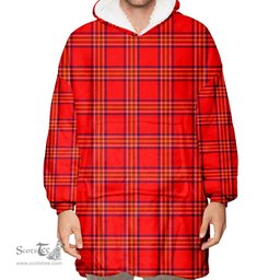 Scottish Burnett Modern Clan Tartan Oversized Blanket Hoodie - Classic Scottish Plaid Tartan Plaid