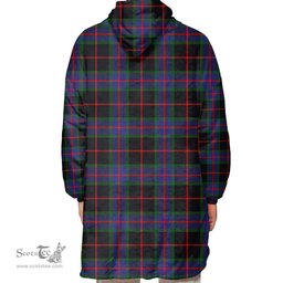Scottish Nairn Clan Tartan Oversized Blanket Hoodie - Classic Scottish Plaid Tartan Plaid