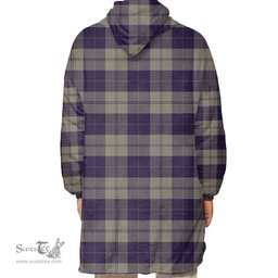 Scottish Cunningham Dress Blue Dancers Clan Tartan Oversized Blanket Hoodie - Classic Scottish Plaid Tartan Plaid