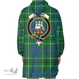 Scottish Duncan Ancient Clan Tartan Oversized Blanket Hoodie - Crest Scottish Plaid Tartan Plaid