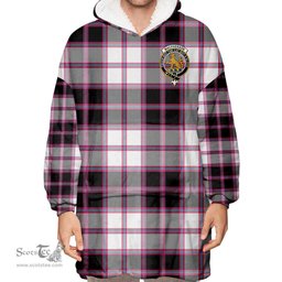 Scottish MacPherson Hunting Modern Clan Tartan Oversized Blanket Hoodie - Crest Scottish Plaid Tartan Plaid
