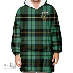 Scottish Wallace Hunting Ancient Clan Tartan Oversized Blanket Hoodie - Crest Scottish Plaid Tartan Plaid