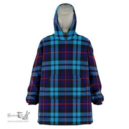 Scottish McCorquodale Clan Tartan Oversized Blanket Hoodie - Classic Scottish Plaid Tartan Plaid