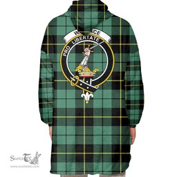 Scottish Wallace Hunting Ancient Clan Tartan Oversized Blanket Hoodie - Crest Scottish Plaid Tartan Plaid