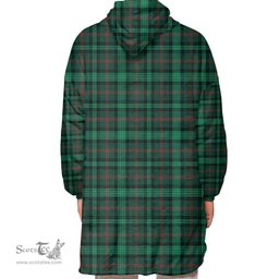 Scottish Ross Hunting Modern Clan Tartan Oversized Blanket Hoodie - Classic Scottish Plaid Tartan Plaid