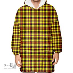 Scottish Jardine Clan Tartan Oversized Blanket Hoodie - Classic Scottish Plaid Tartan Plaid