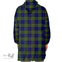 Scottish Colquhoun Modern Clan Tartan Oversized Blanket Hoodie - Classic Scottish Plaid Tartan Plaid
