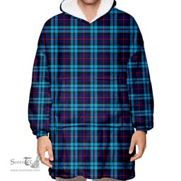 Scottish McCorquodale Clan Tartan Oversized Blanket Hoodie - Classic Scottish Plaid Tartan Plaid
