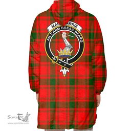 Scottish MacQuarrie Modern Clan Tartan Oversized Blanket Hoodie - Crest Scottish Plaid Tartan Plaid