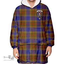 Scottish Balfour Modern Clan Tartan Oversized Blanket Hoodie - Crest Scottish Plaid Tartan Plaid