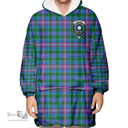Scottish Pitcairn Hunting Clan Tartan Oversized Blanket Hoodie - Crest Scottish Plaid Tartan Plaid