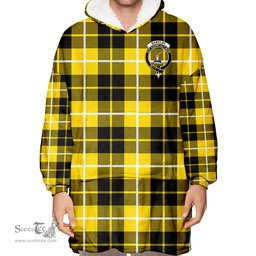 Scottish Barclay Dress Modern Clan Tartan Oversized Blanket Hoodie - Crest Scottish Plaid Tartan Plaid