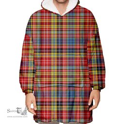 Scottish Drummond of Strathallan Clan Tartan Oversized Blanket Hoodie - Classic Scottish Plaid Tartan Plaid