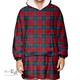 Scottish Lindsay Modern Clan Tartan Oversized Blanket Hoodie - Classic Scottish Plaid Tartan Plaid