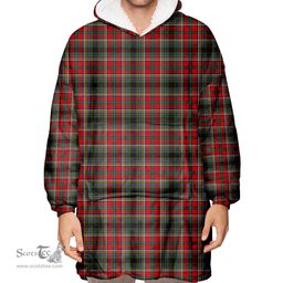 Scottish Anderson of Arbrake Clan Tartan Oversized Blanket Hoodie - Classic Scottish Plaid Tartan Plaid