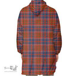 Scottish Cameron of Lochiel Ancient Clan Tartan Oversized Blanket Hoodie - Classic Scottish Plaid Tartan Plaid