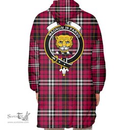 Scottish Little Clan Tartan Oversized Blanket Hoodie - Crest Scottish Plaid Tartan Plaid