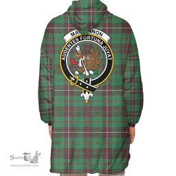 Scottish MacKinnon Hunting Ancient Clan Tartan Oversized Blanket Hoodie - Crest Scottish Plaid Tartan Plaid