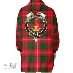 Scottish Rattray Modern Clan Tartan Oversized Blanket Hoodie - Crest Scottish Plaid Tartan Plaid