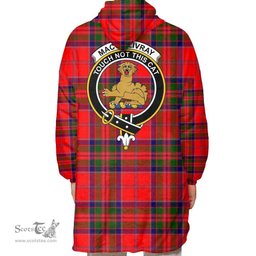 Scottish MacGillivray Modern Clan Tartan Oversized Blanket Hoodie - Crest Scottish Plaid Tartan Plaid